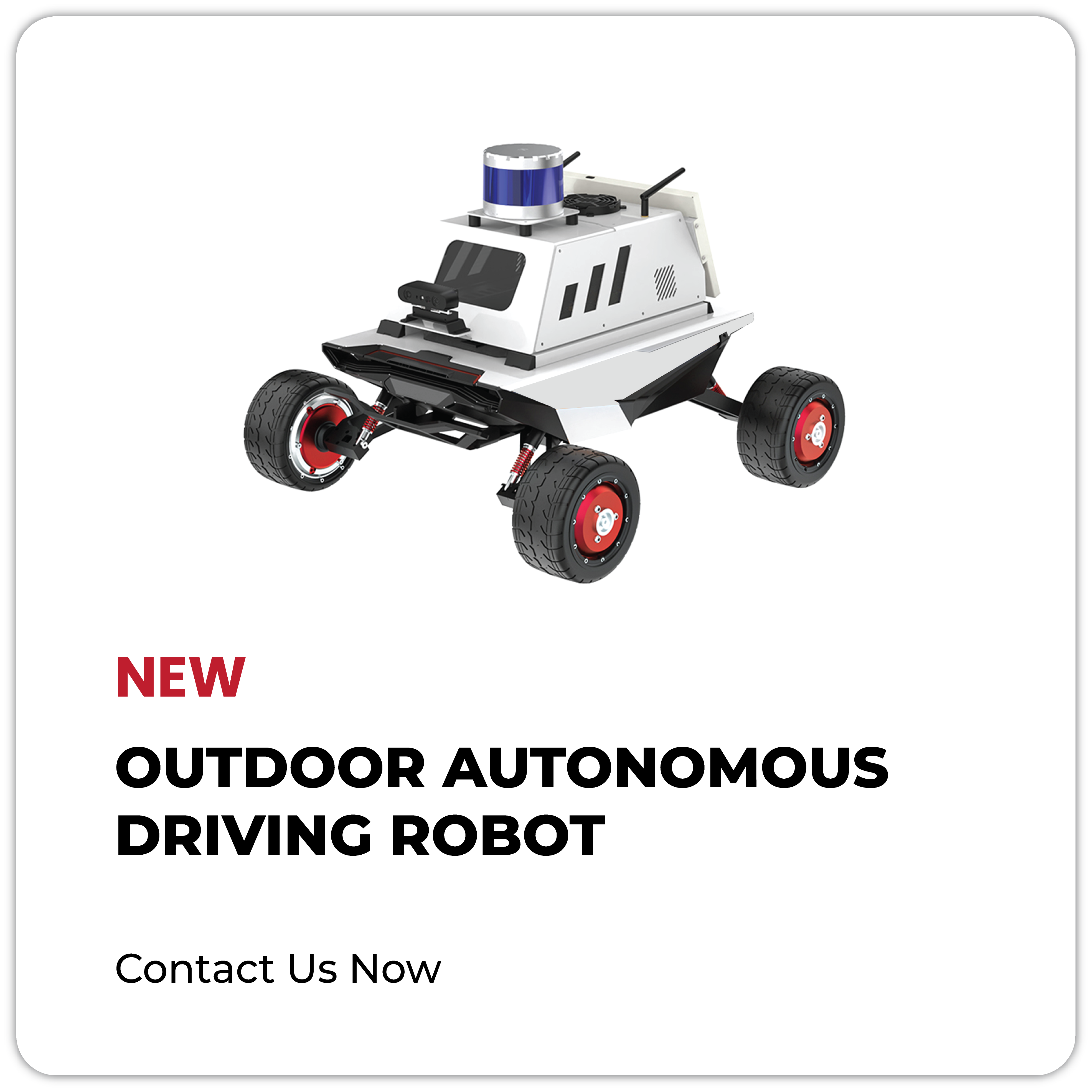 Outdoor AI Autonomous Driving Robot